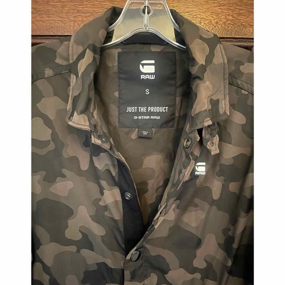 G-STAR RAW Hedrove Camo Jacket Snap Front Mens size S - Picture 5 of 10